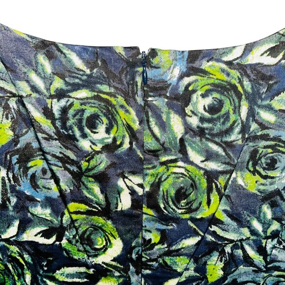 Ann Taylor Loft Womens Floral Pattern Sleeveless Dress Size 10 - Picture 7 of 11